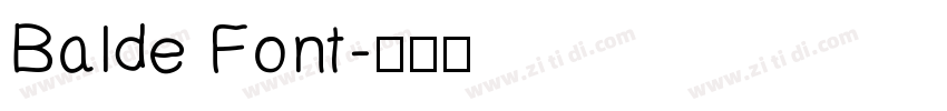 Balde Font字体转换
